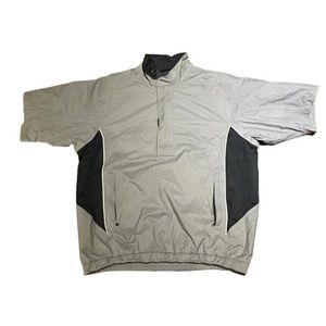 FootJoy DryJoys Short Sleeve Wind Shirt Medium
Tan Black Jacket Windbreaker Golf